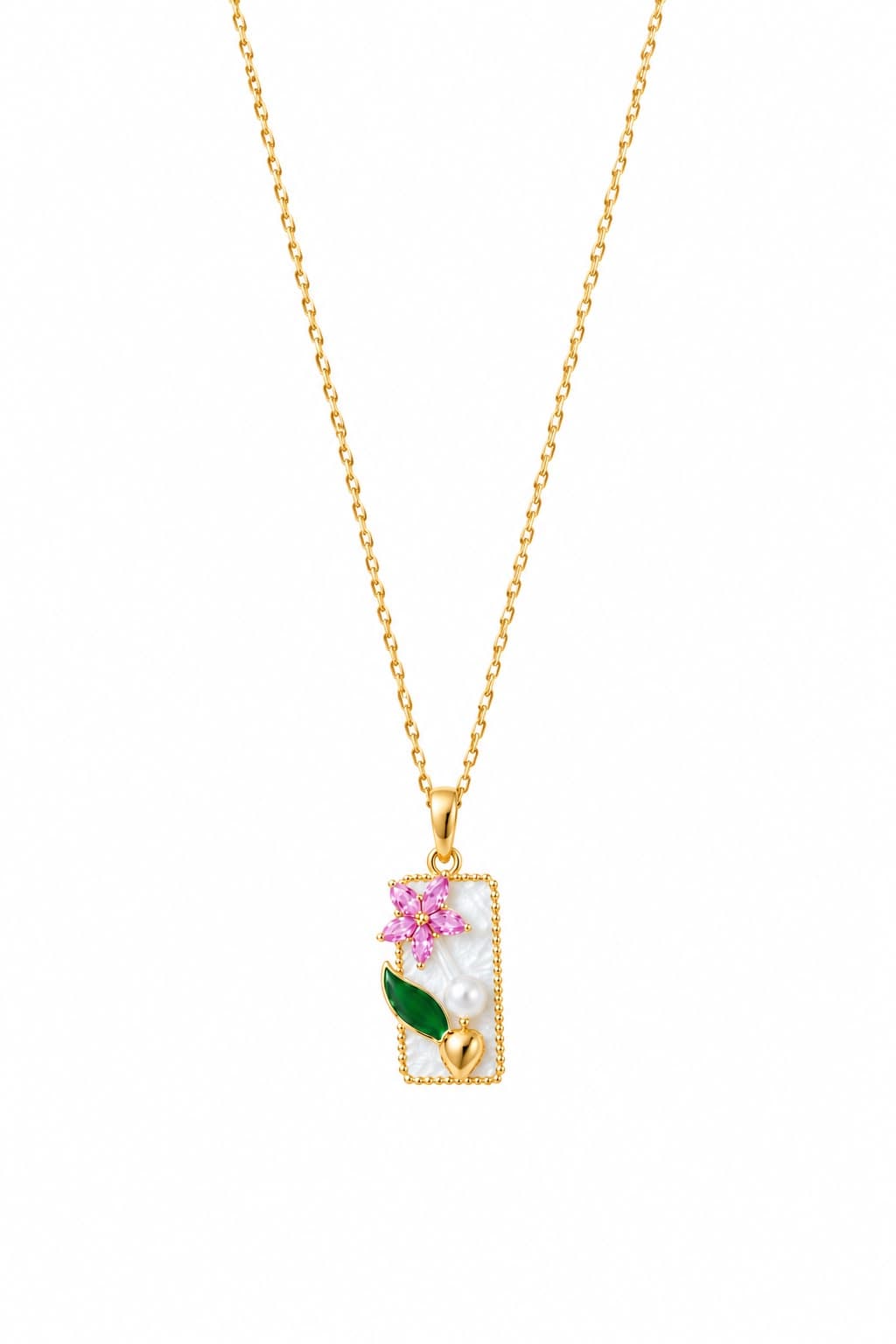 Blossom Pearl Stamp Pendant
